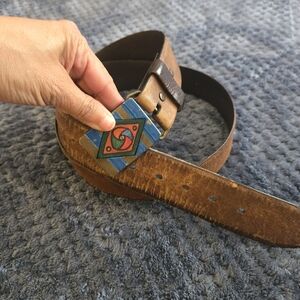 BTS 1978 Brass Vintage Belt Size L 42